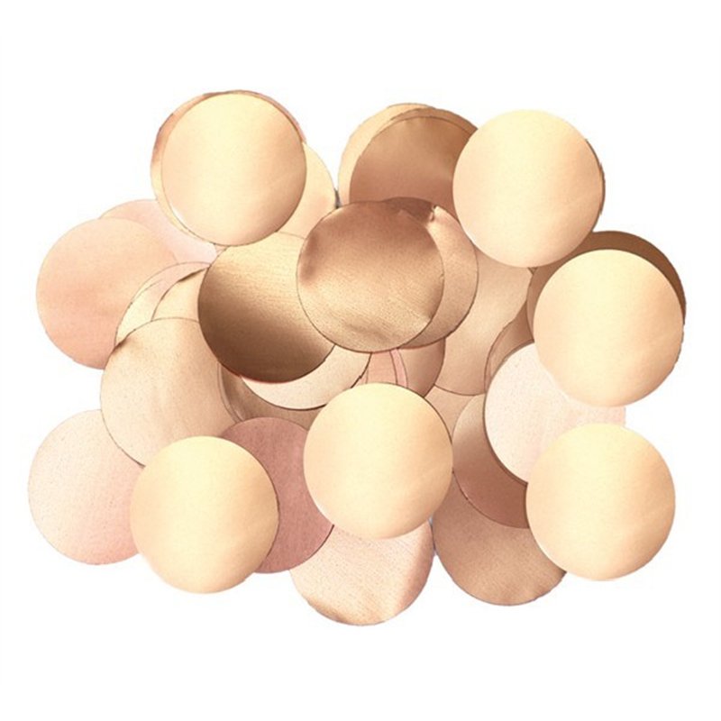 14G 25MM METALLIC PEARL ROSE GOLD CONFETTI