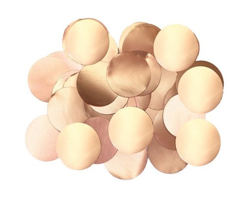 14G 25MM METALLIC PEARL ROSE GOLD CONFETTI