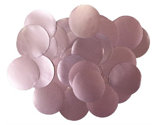 14G 25MM METALLIC PEARL LIGHT PINK CONFETTI