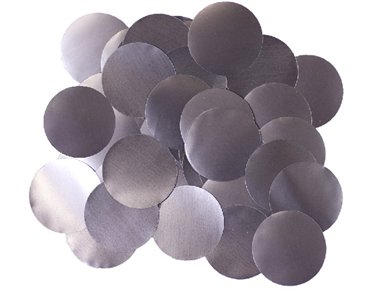 14G 25MM METALLIC PEARL GRAPHITE CONFETTI