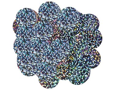 14G 25MM HOLOGRAPHIC SILVER CONFETTI
