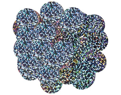 14G 25MM HOLOGRAPHIC SILVER CONFETTI