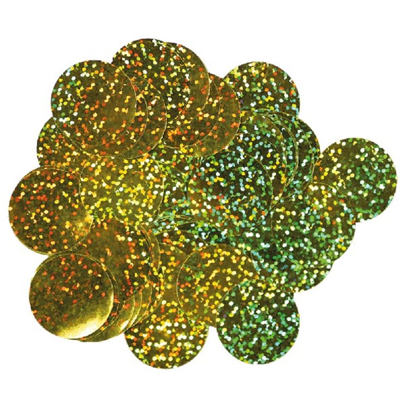 14G 25MM HOLOGRAPHIC GOLD CONFETTI
