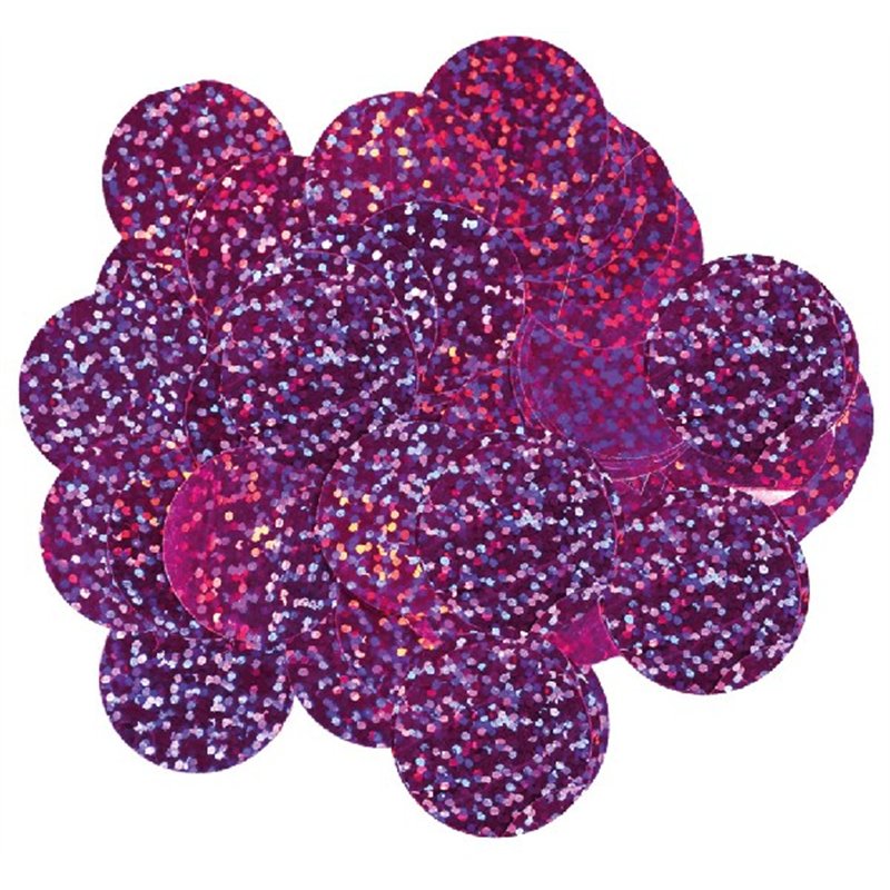 14G 25MM HOLOGRAPHIC FUCHSIA CONFETTI