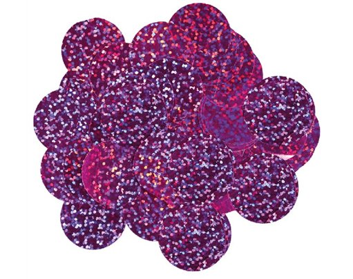 14G 25MM HOLOGRAPHIC FUCHSIA CONFETTI