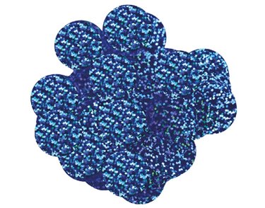 14G 25MM BLUE HOLOGRAPHIC CONFETTI