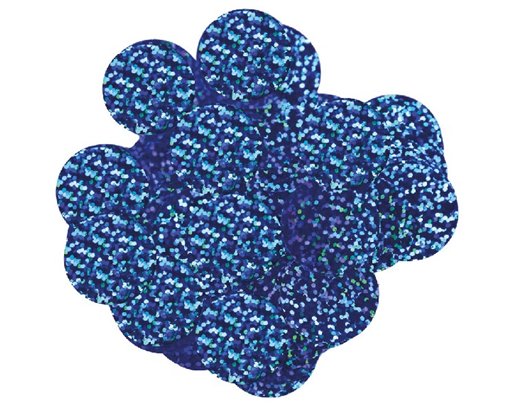 14G 25MM BLUE HOLOGRAPHIC CONFETTI