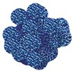 14G 25MM BLUE HOLOGRAPHIC CONFETTI