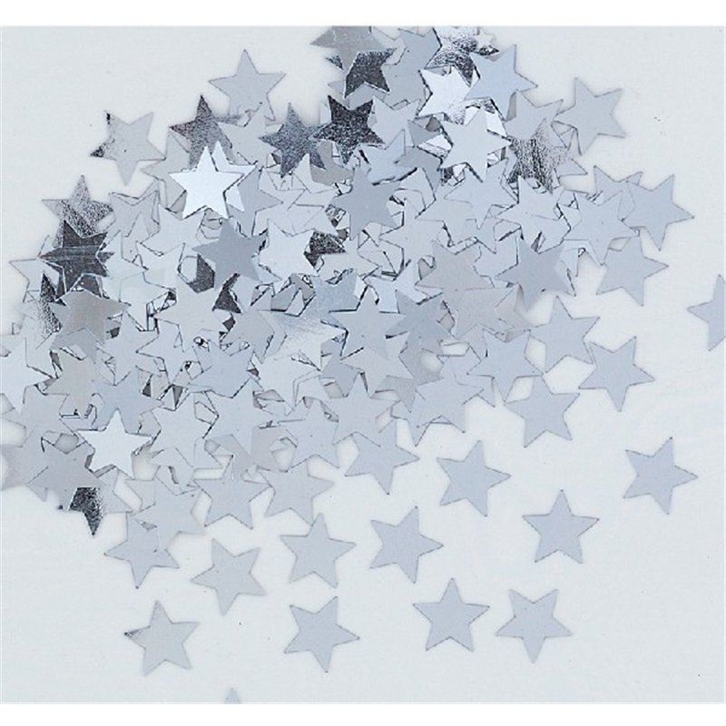 5oz SILVER STAR CONFETTI