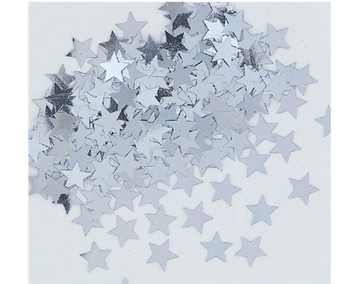 5oz SILVER STAR CONFETTI