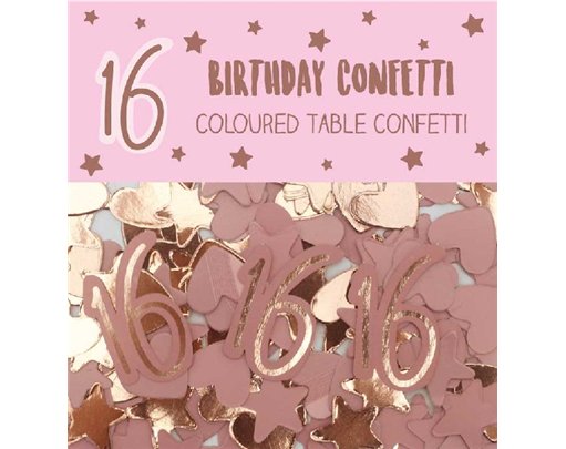 AGE 16 GIRL PAPER & FOIL CONFETTI