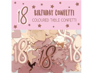 AGE 18 GIRL PAPER & FOIL CONFETTI