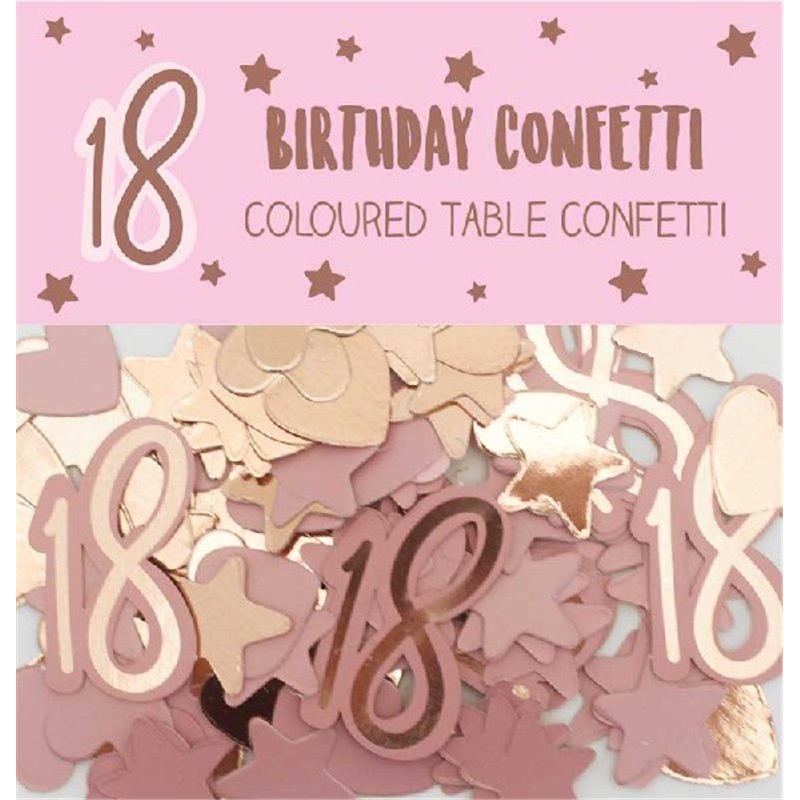AGE 18 GIRL PAPER & FOIL CONFETTI