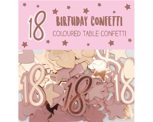 AGE 18 GIRL PAPER & FOIL CONFETTI
