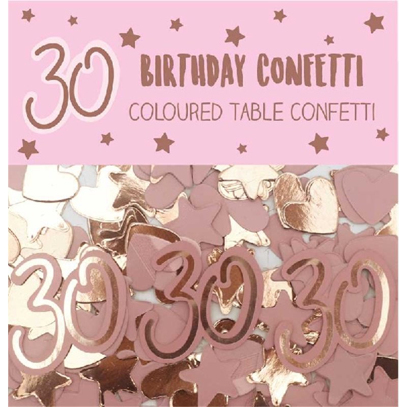 AGE 30 GIRL PAPER & FOIL CONFETTI