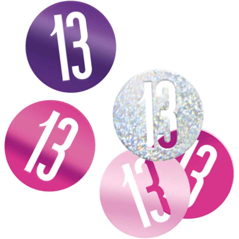 5oz GLITZ PINK 13 CONFETTI