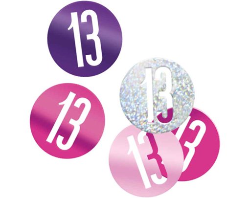 5oz GLITZ PINK 13 CONFETTI