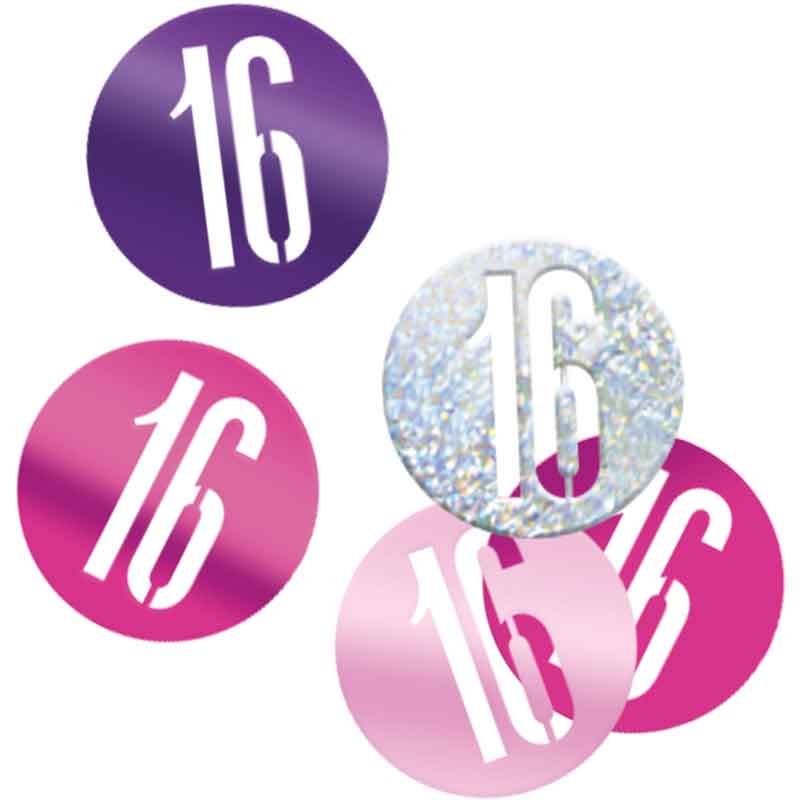 5oz GLITZ PINK 16 CONFETTI
