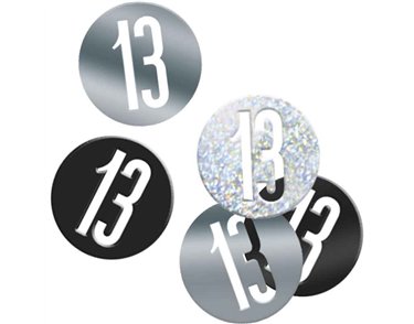 5oz GLITZ BLACK 13 CONFETTI