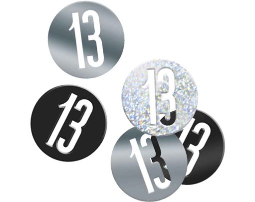 5oz GLITZ BLACK 13 CONFETTI