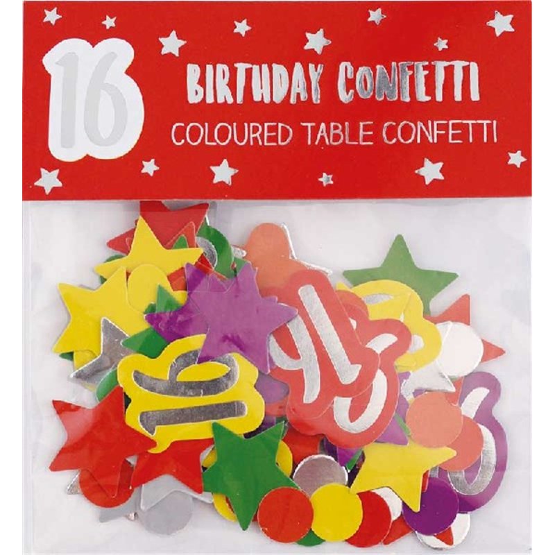 AGE 16 PAPER FOIL CONFETTI