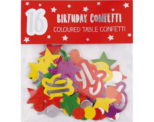AGE 16 PAPER FOIL CONFETTI