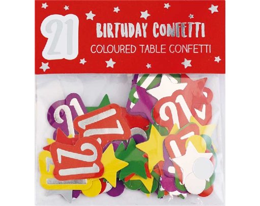 AGE 21 PAPER FOIL CONFETTI