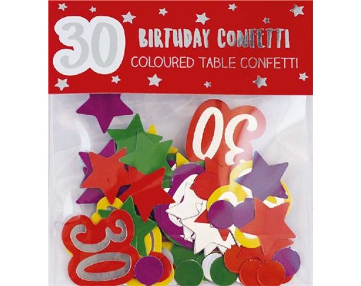 AGE 30 PAPER FOIL CONFETTI