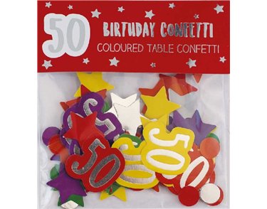 AGE 50 PAPER FOIL CONFETTI