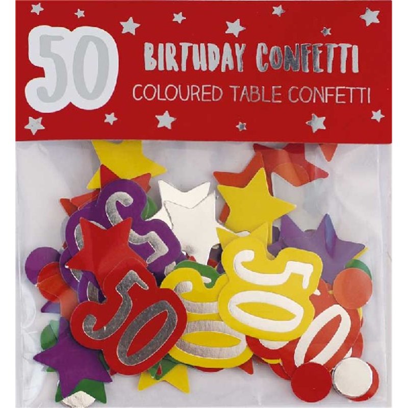 AGE 50 PAPER FOIL CONFETTI