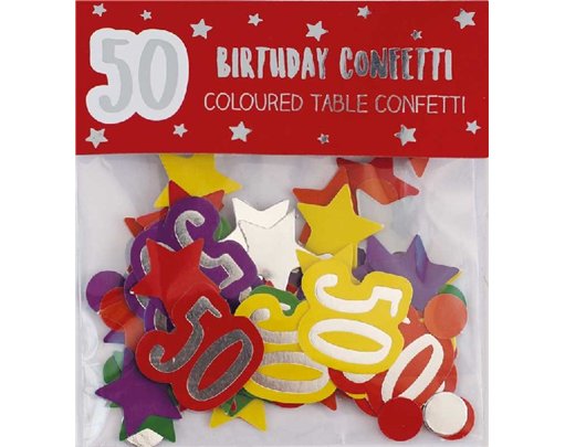 AGE 50 PAPER FOIL CONFETTI