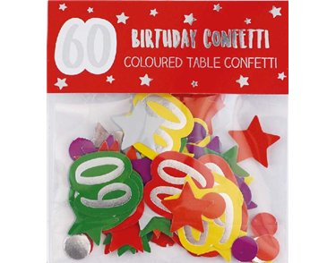 AGE 60 PAPER FOIL CONFETTI