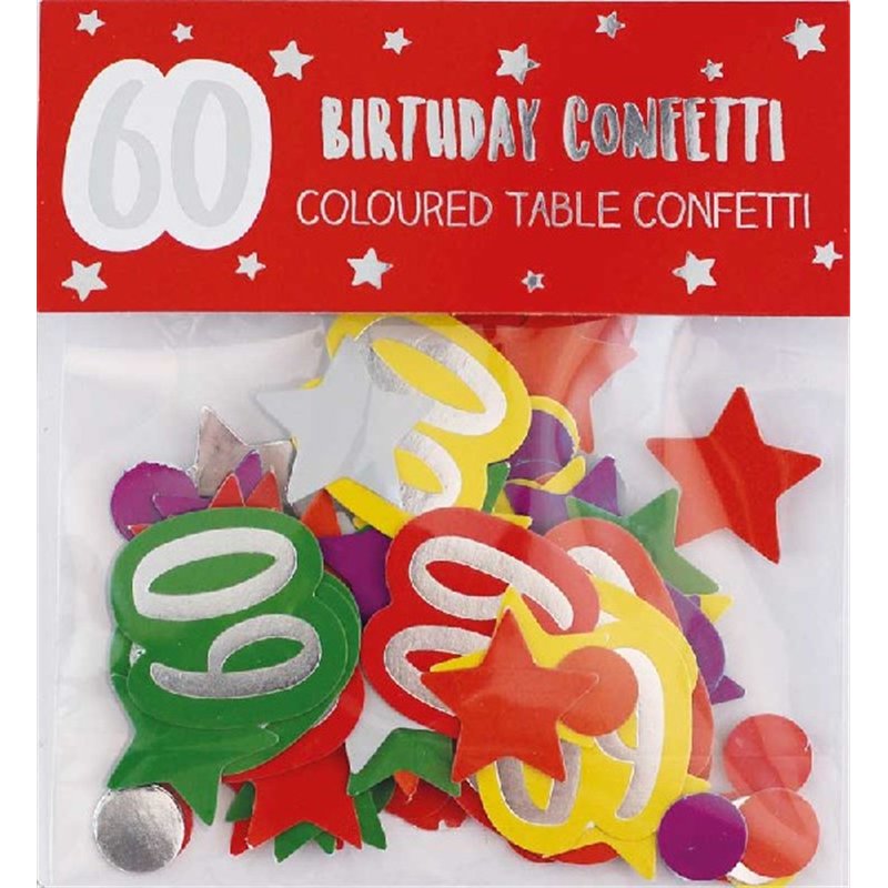 AGE 60 PAPER FOIL CONFETTI