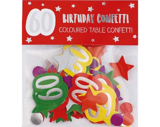 AGE 60 PAPER FOIL CONFETTI