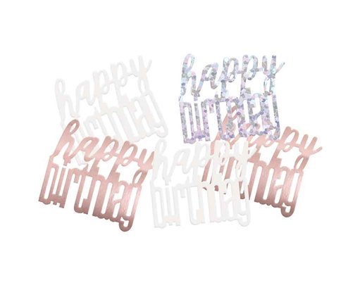 5oz GLITZ ROSE GOLD HAPPY BIRTHDAY CONFETTI