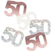 5oz GLITZ ROSE GOLD 50TH BIRTHDAY CONFETTI