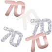 5oz GLITZ ROSE GOLD 70TH BIRTHDAY CONFETTI