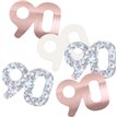 5oz GLITZ ROSE GOLD 90TH BIRTHDAY CONFETTI