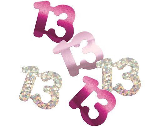 5oz GLITZ PINK 13TH BIRTHDAY CONFETTI
