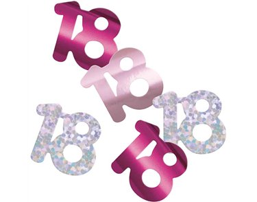 5oz GLITZ PINK 18TH BIRTHDAY CONFETTI