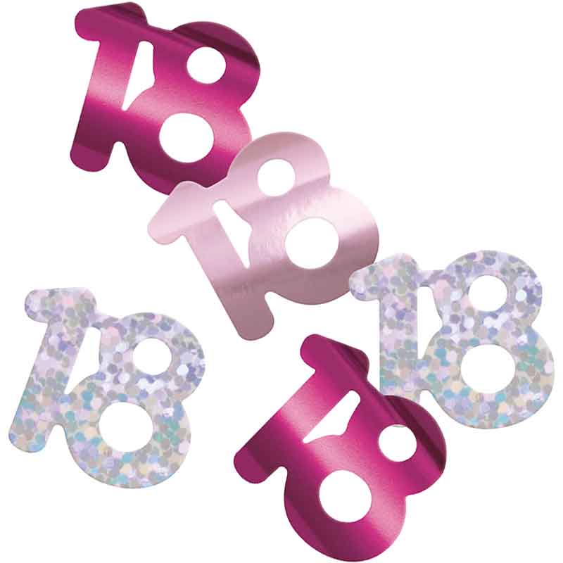 5oz GLITZ PINK 18TH BIRTHDAY CONFETTI