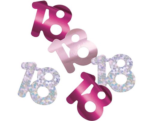 5oz GLITZ PINK 18TH BIRTHDAY CONFETTI