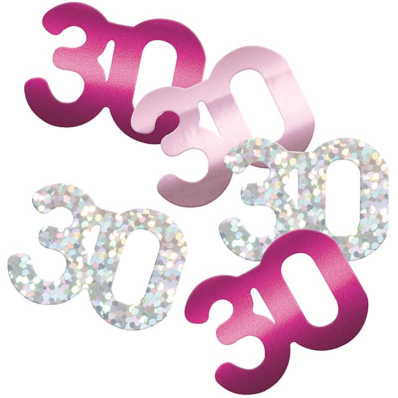 5oz GLITZ PINK 30TH BIRTHDAY CONFETTI