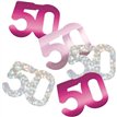 5oz GLITZ PINK 50TH BIRTHDAY CONFETTI