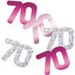 5oz GLITZ PINK 70TH BIRTHDAY CONFETTI