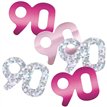 5oz GLITZ PINK 90TH BIRTHDAY CONFETTI