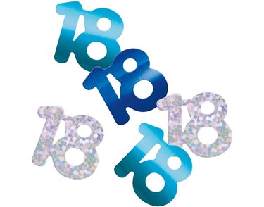 5oz GLITZ BLUE 18TH BIRTHDAY CONFETTI