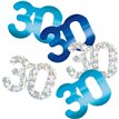 5oz GLITZ BLUE 30TH BIRTHDAY CONFETTI