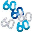 5oz GLITZ BLUE 60TH BIRTHDAY CONFETTI