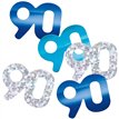 5oz GLITZ BLUE 90TH BIRTHDAY CONFETTI